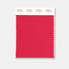 TCX COTTON SWATCH CARD, COLOR OF THE YEAR 2023, 18-1750 VIVA MAGENTA