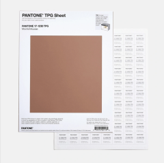 KAHVE KÖPÜĞÜ (MOCHA MOUSSE) LARGE PAPER SWATCHES (TPG SHEETS), PANTONE COLOR OF THE YEAR 2025 17-1230TPG